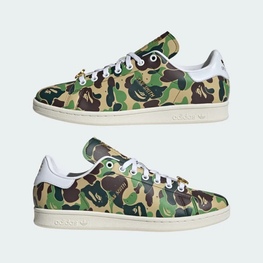 adidas Stan Smith Bape sneakers, green/white/brown