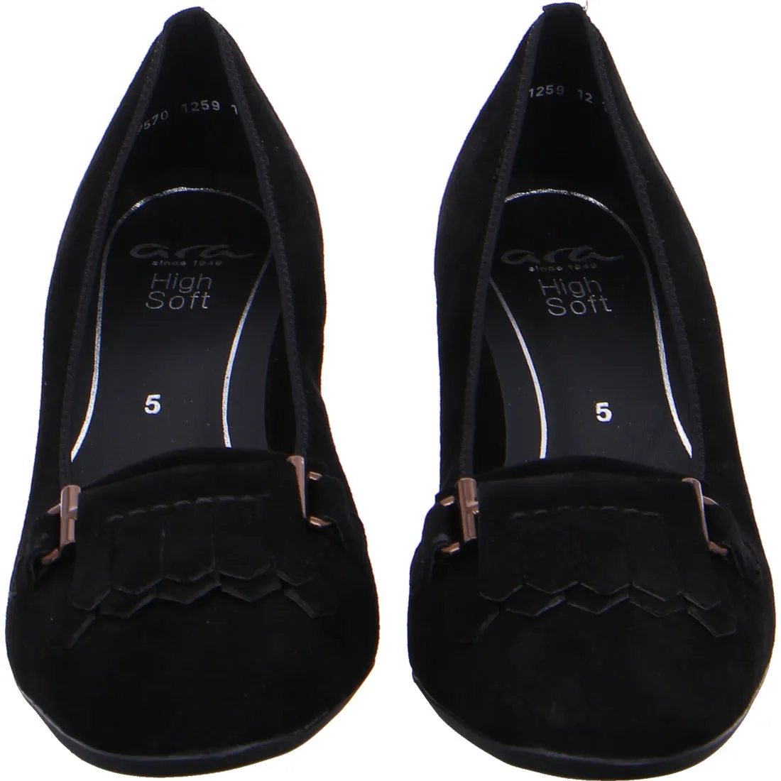 Ara Ladies Salzburg Tab Front Heeled Court Shoe