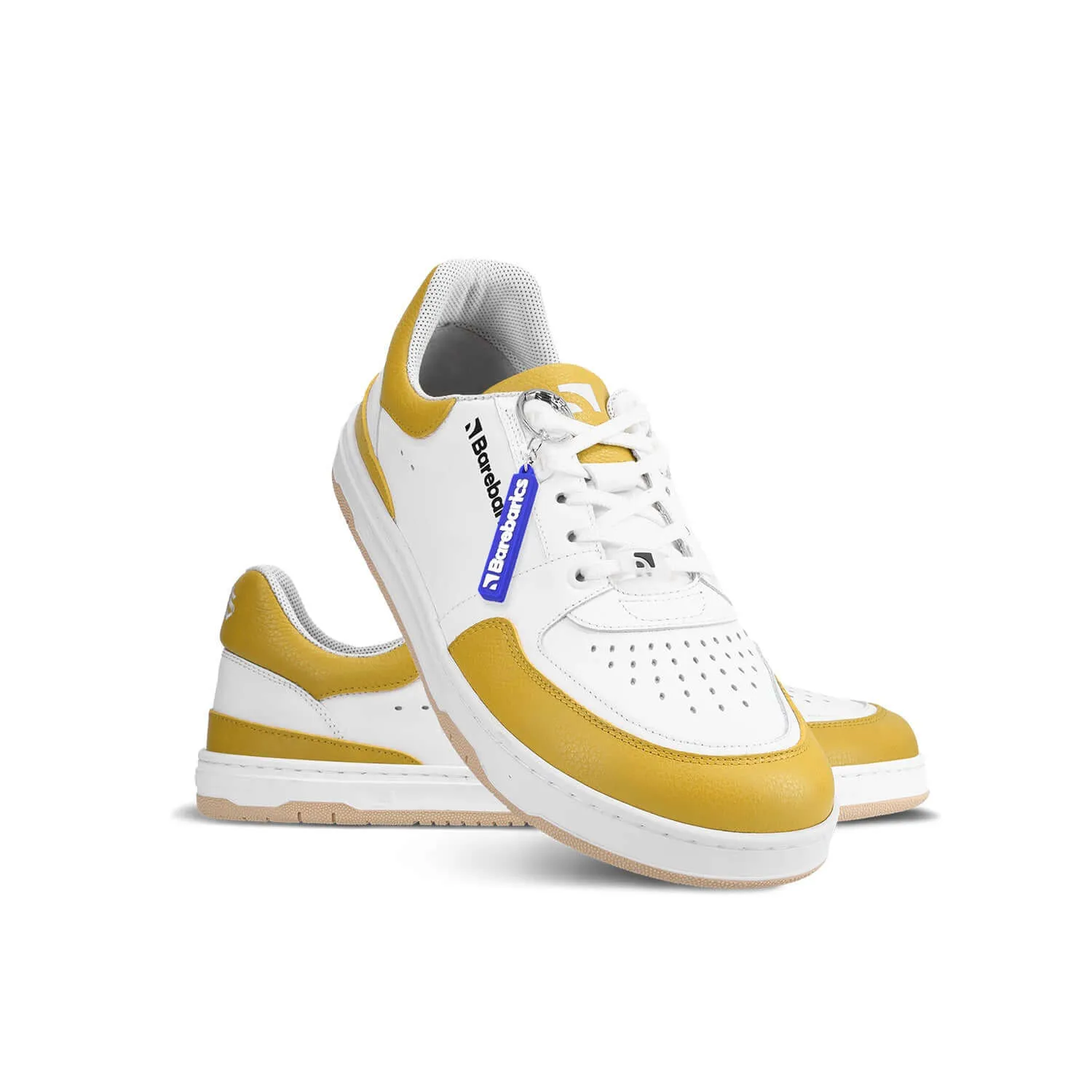 Barefoot Sneakers Barebarics Wave - White & Sunset Yellow