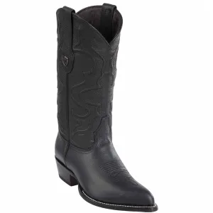 Black Cowboy Boots J-Toe