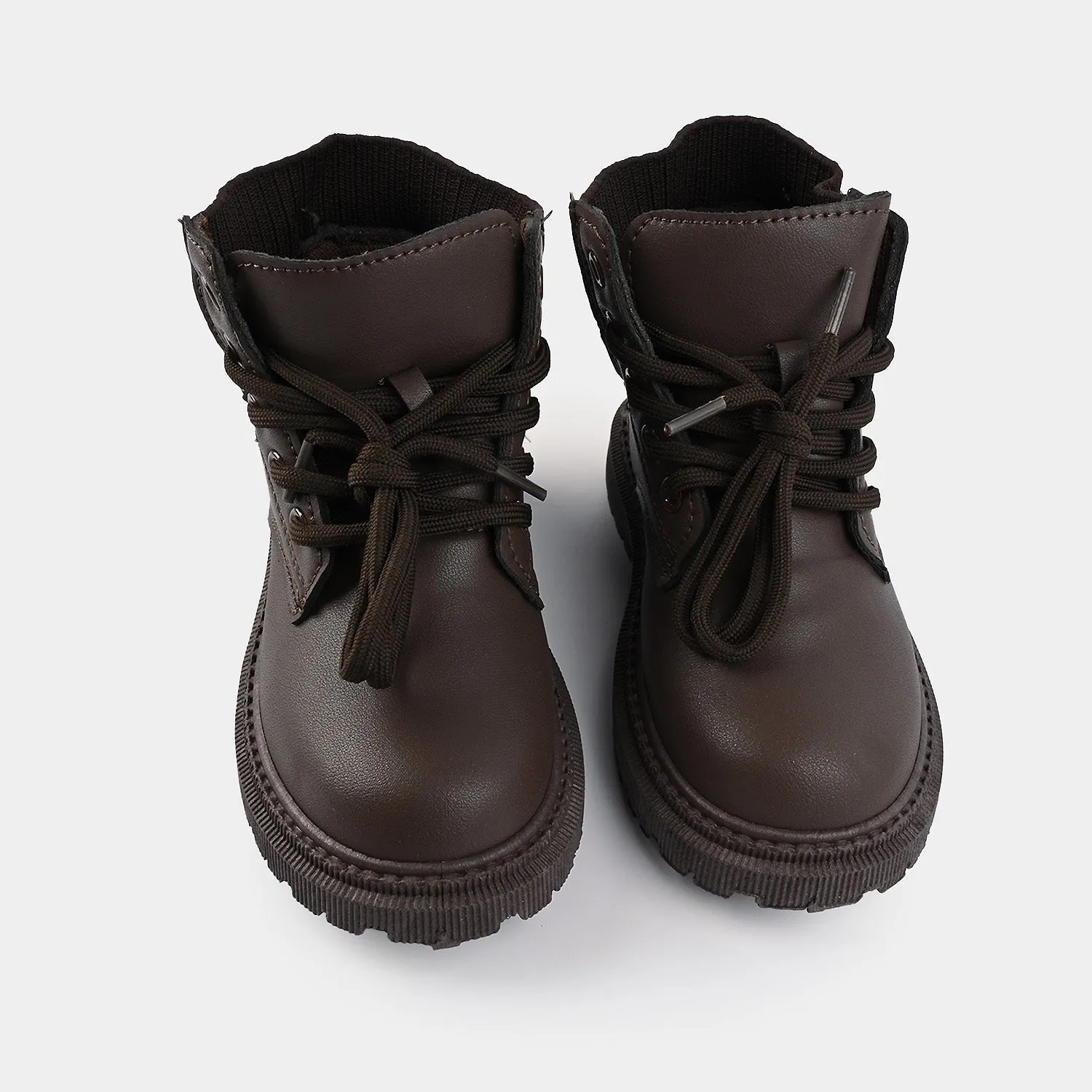 Sure! Here’s an optimized title for the e-commerce product:

Stylish Boys Coffee Brown Boots - Durable, Comfortable, and Perfect for Adventures (Model WS-002)