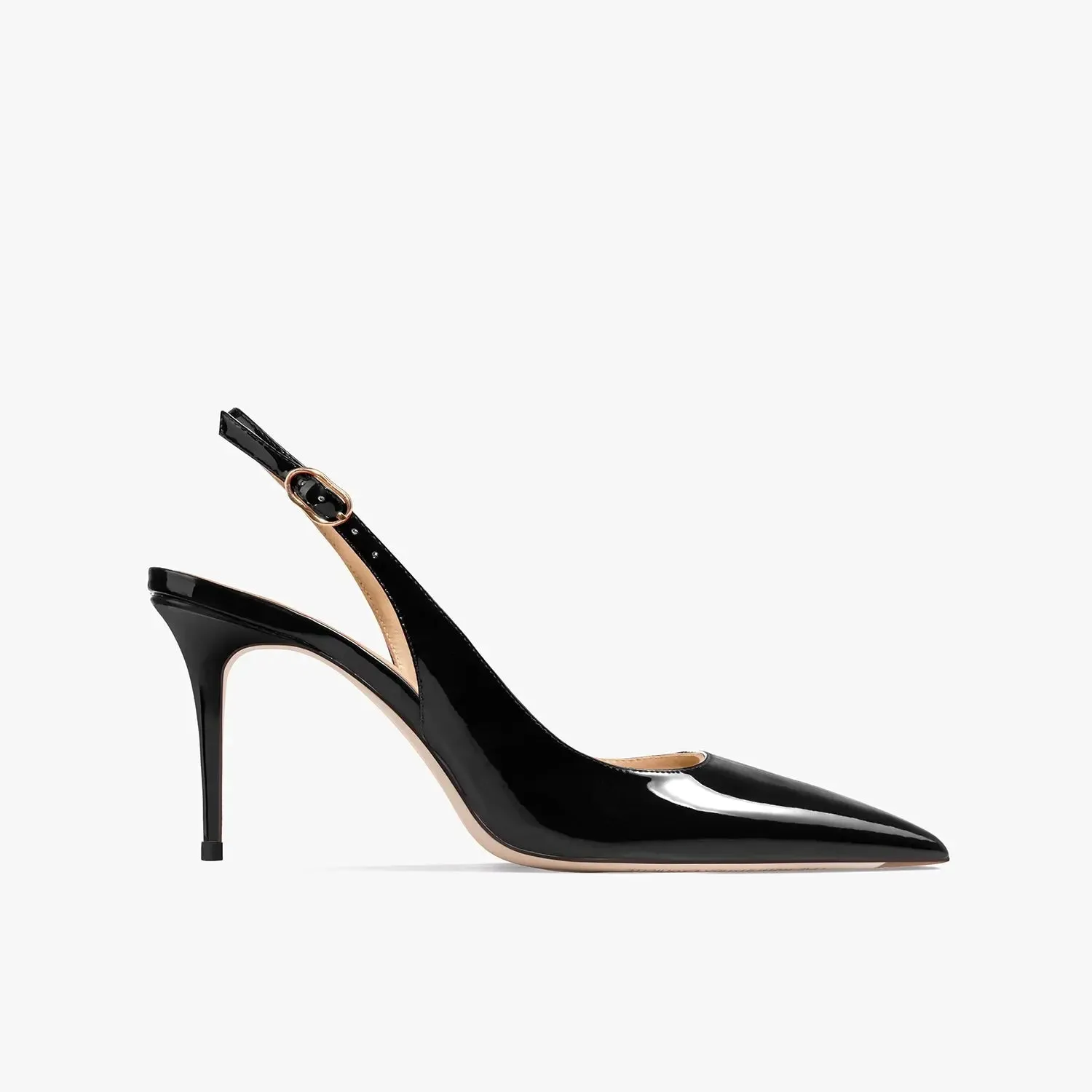 Colletta Black Slingback Sandals