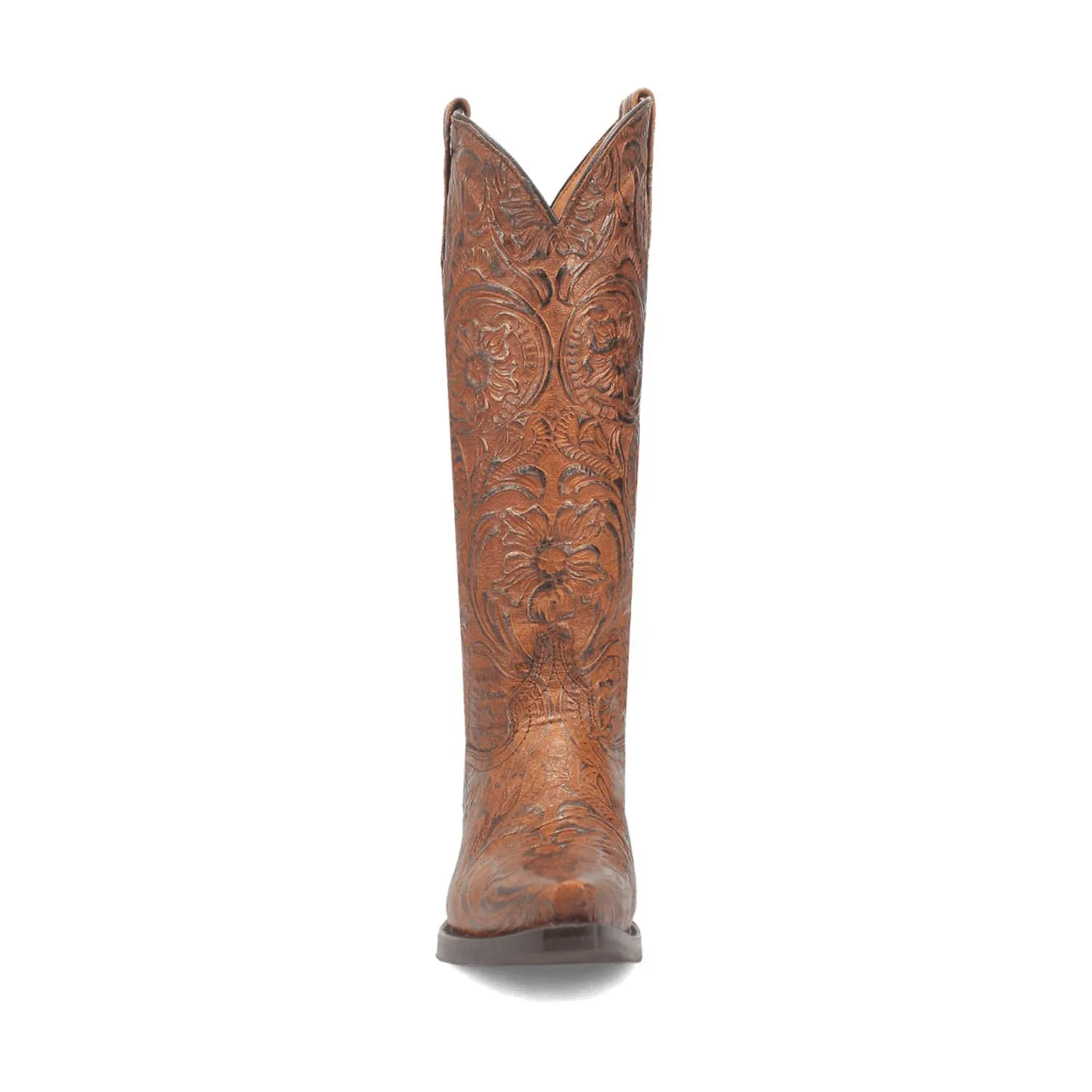 Dingo Womens Bellona Brown Leather Cowboy Boots