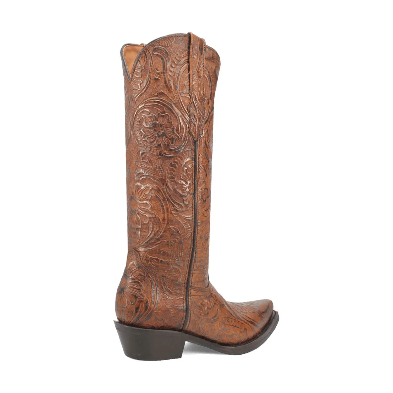 Dingo Womens Bellona Brown Leather Cowboy Boots