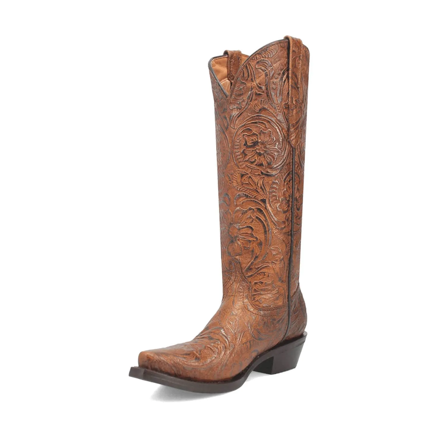 Dingo Womens Bellona Brown Leather Cowboy Boots