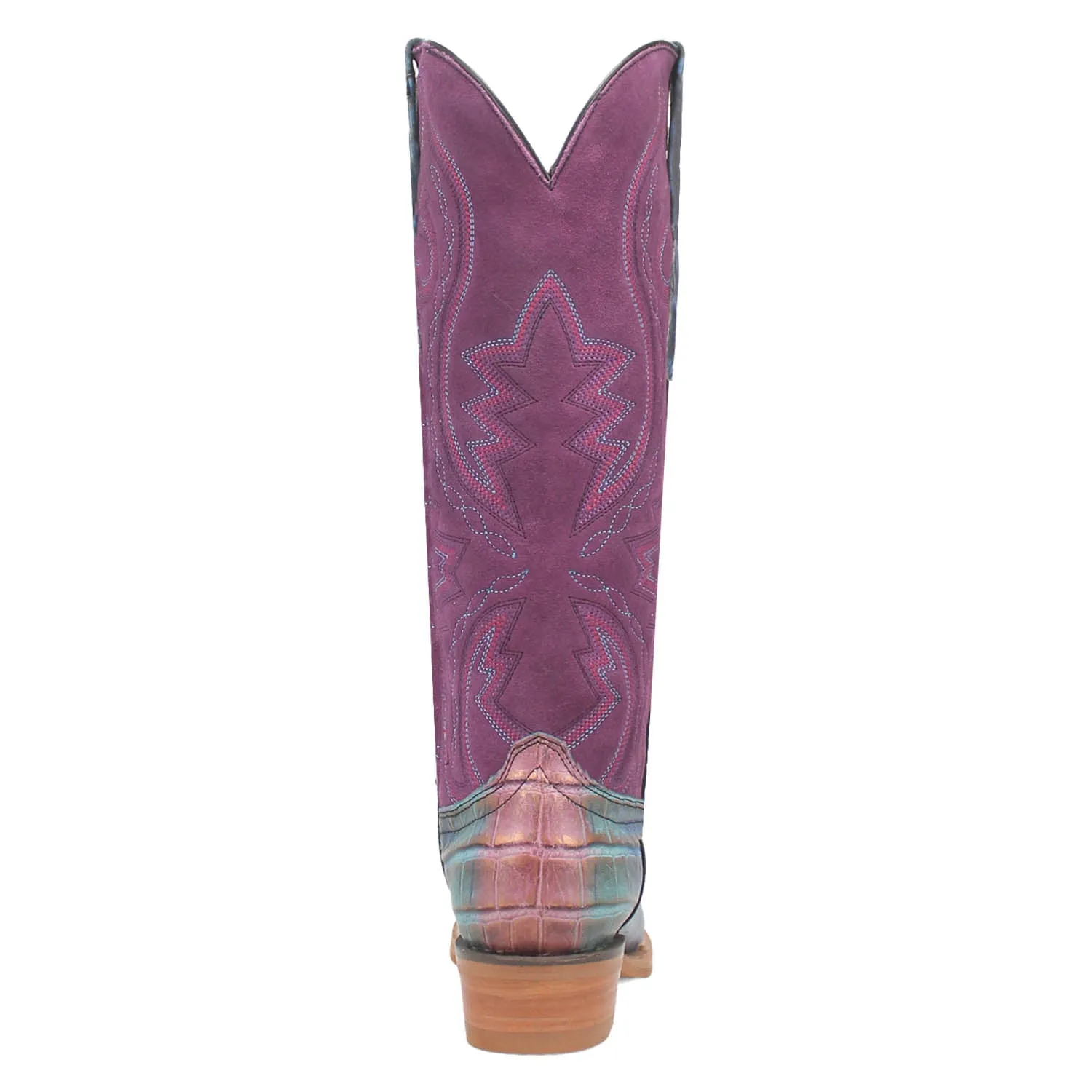 Dingo Womens Caterina Purple/Blue Leather Cowboy Boots