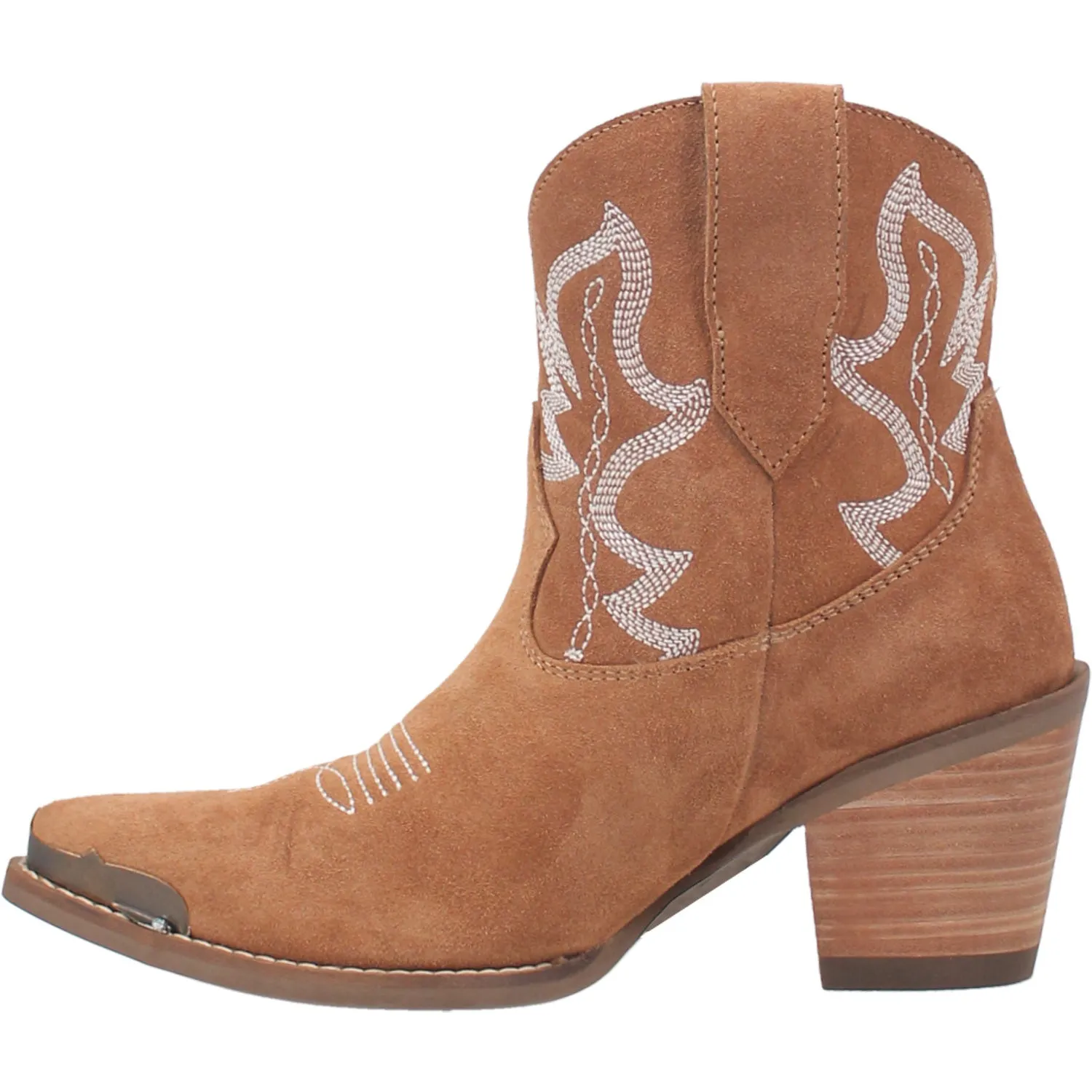 Dingo Womens Joyride Bootie Tan Suede Fashion Boots