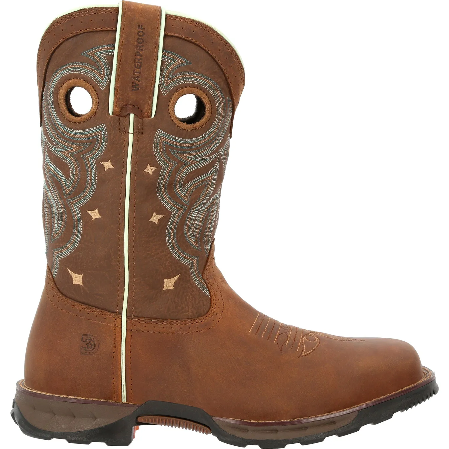 Durango Womens Maverick ST WP Rugged Tan Leather Work Boots