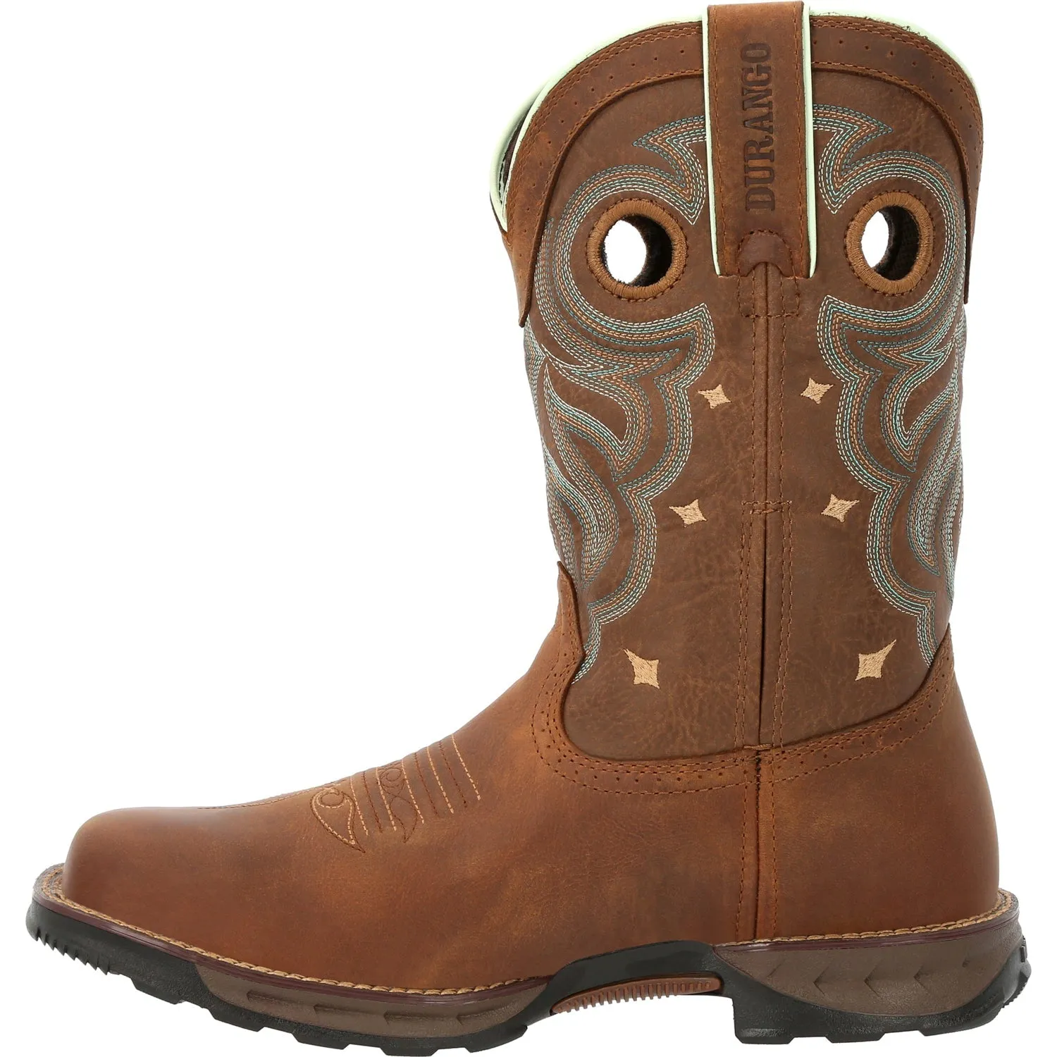 Durango Womens Maverick ST WP Rugged Tan Leather Work Boots