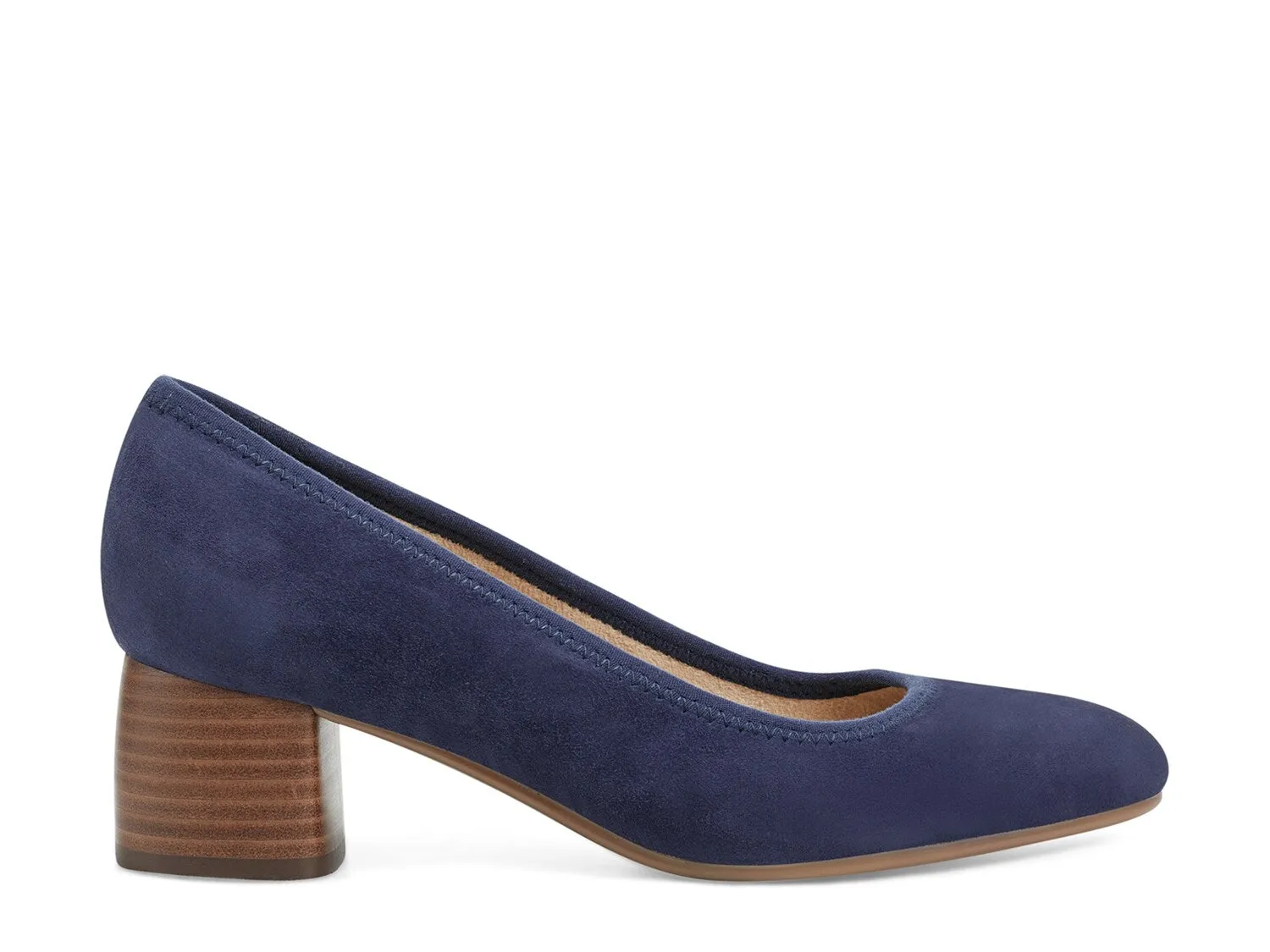 Earth Origins Block Heel Shoes, Dark Blue