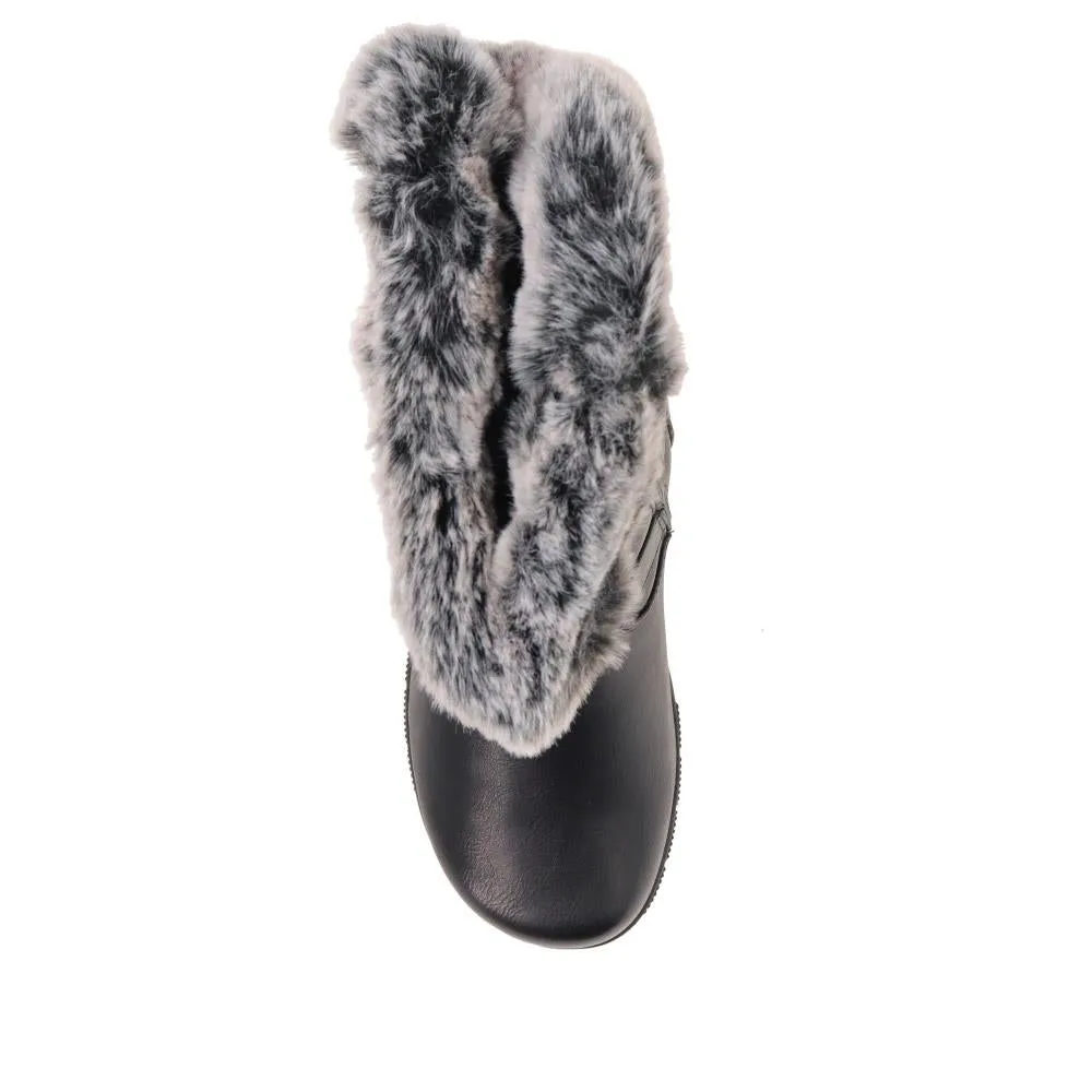 Faux Fur Cuff Long Boots - AURRORA / 326 600