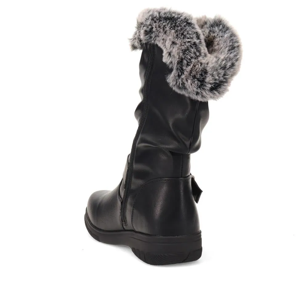 Faux Fur Cuff Long Boots - AURRORA / 326 600