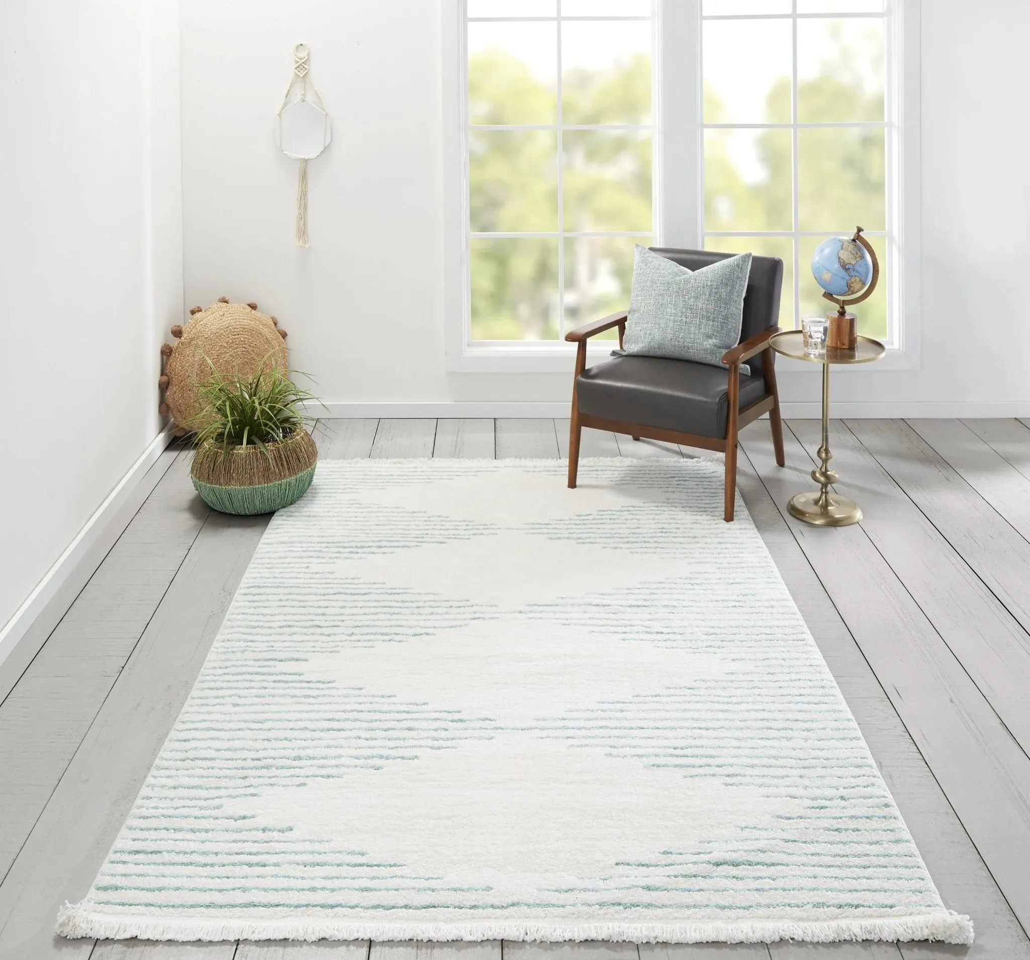 Ferris By Novogratz FRR-1 Oli Aqua Rugs