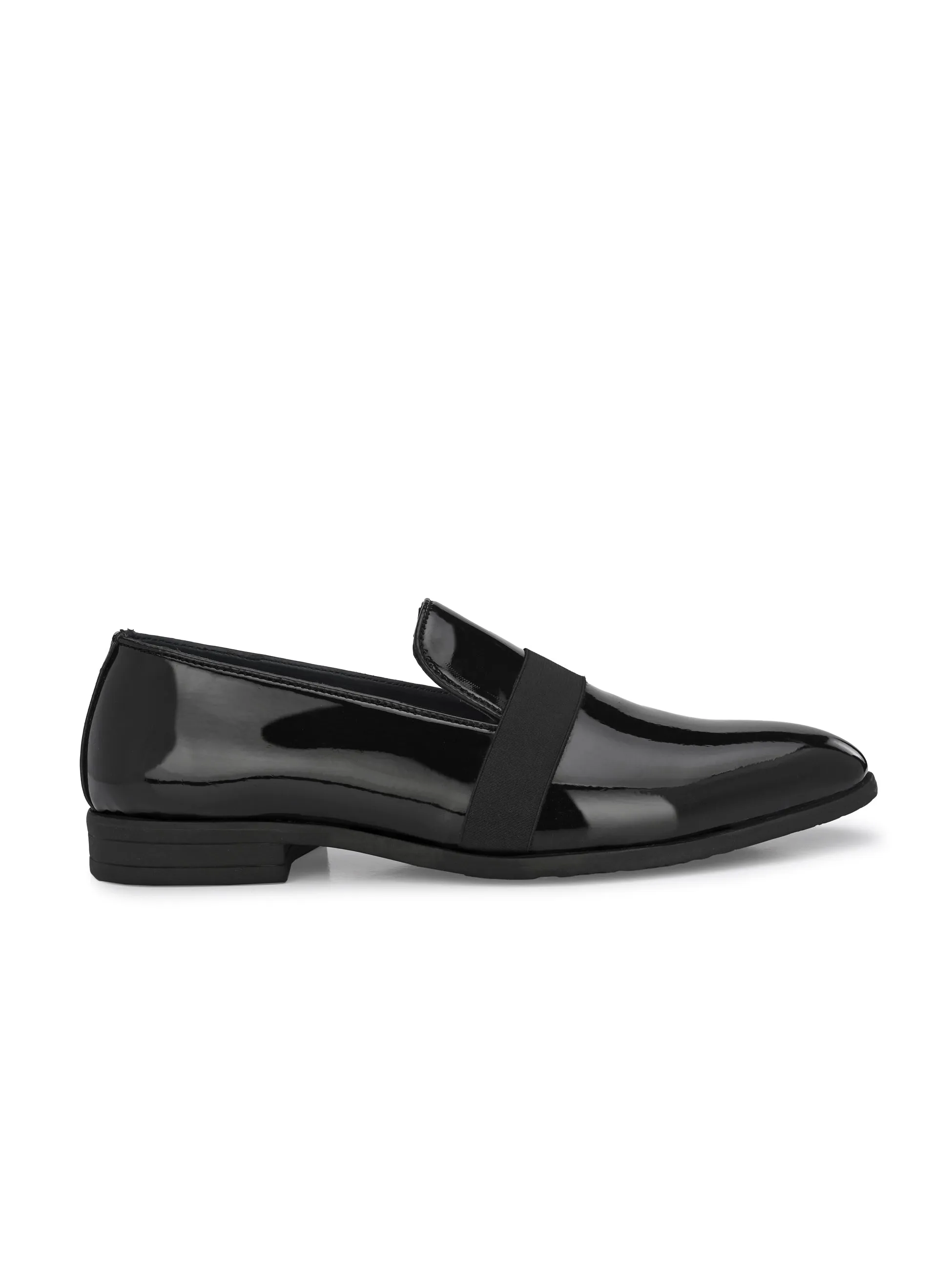 Hendrix Black Patent Slip-Ons