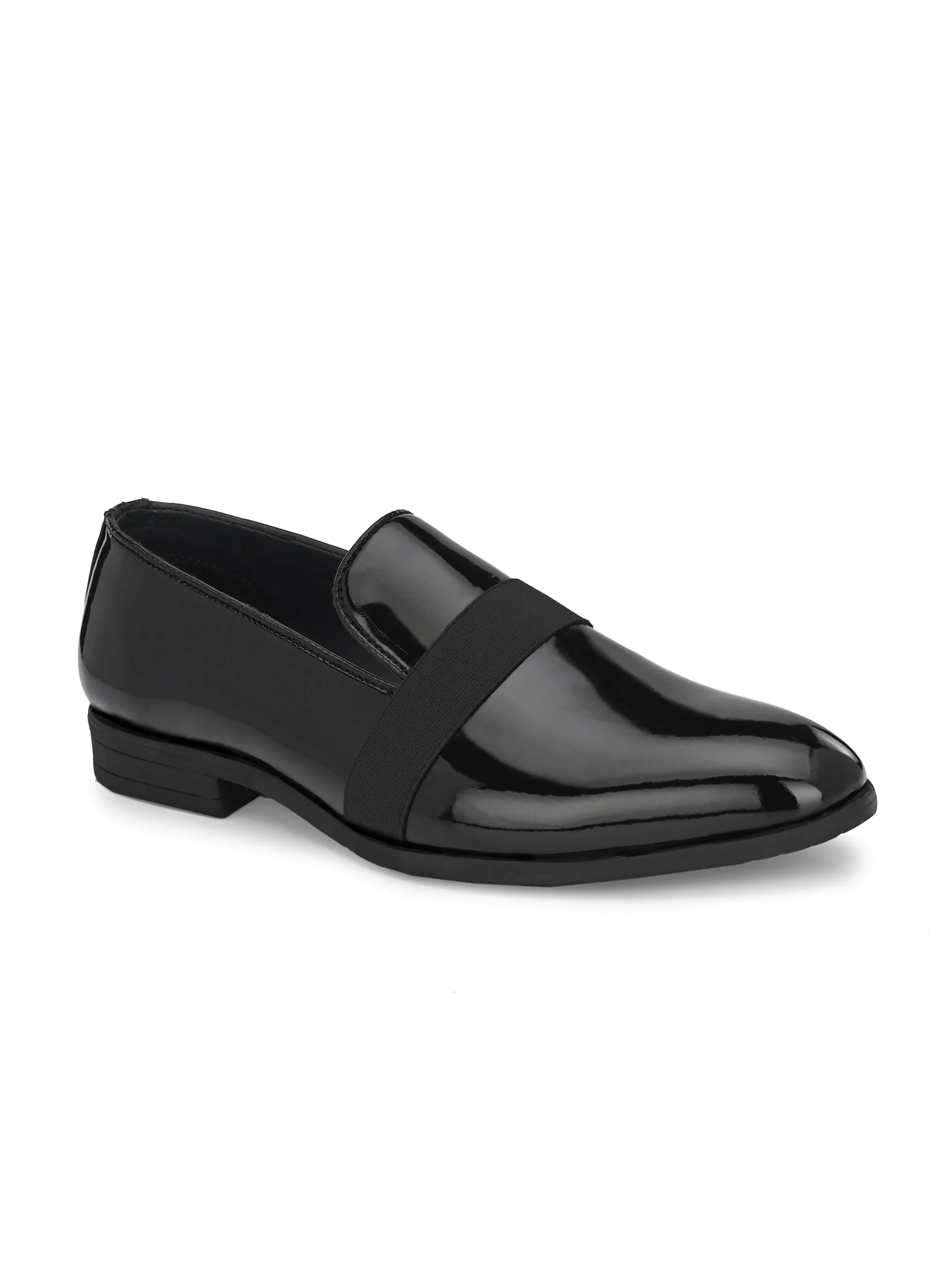 Hendrix Black Patent Slip-Ons