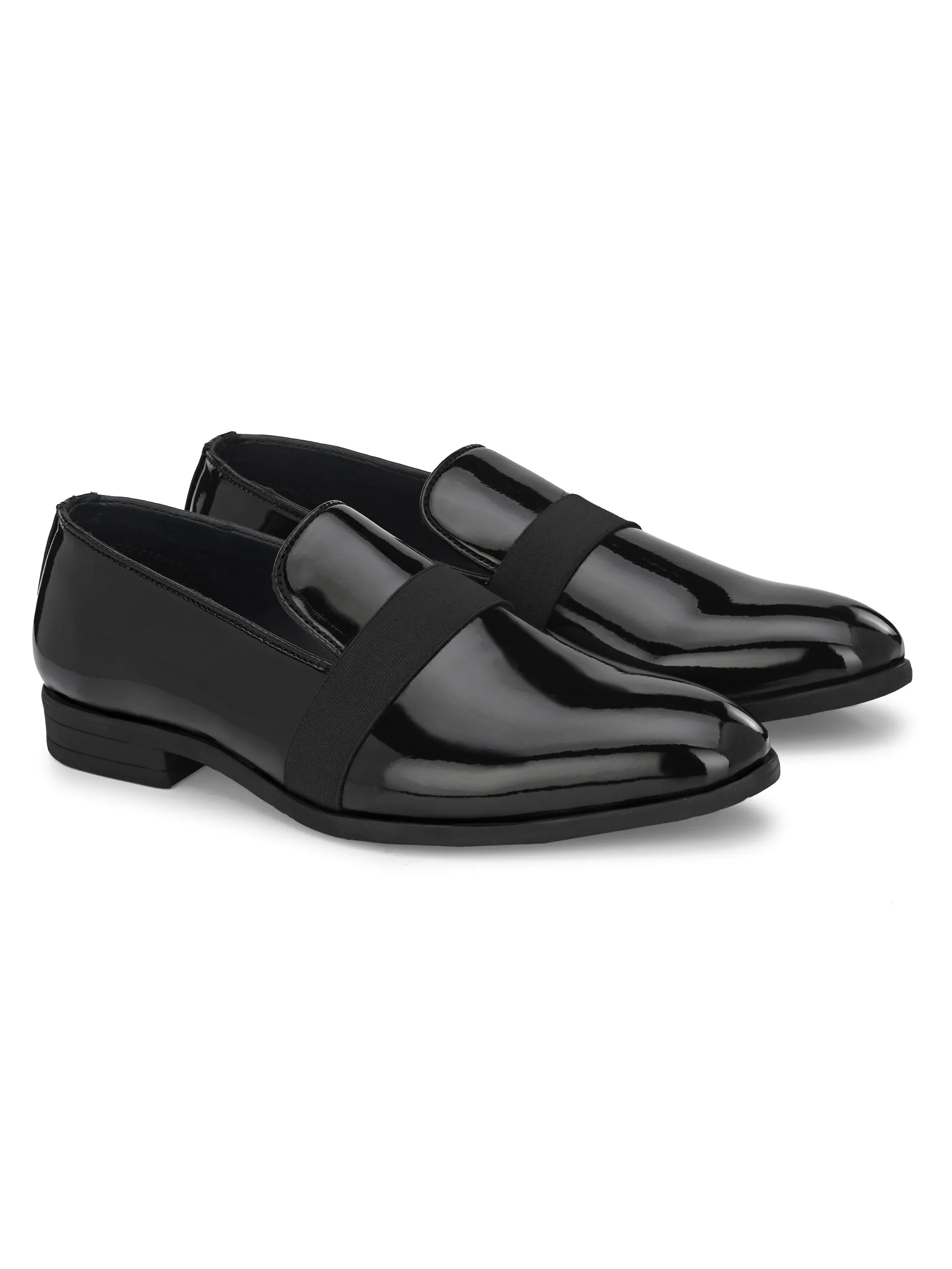 Hendrix Black Patent Slip-Ons