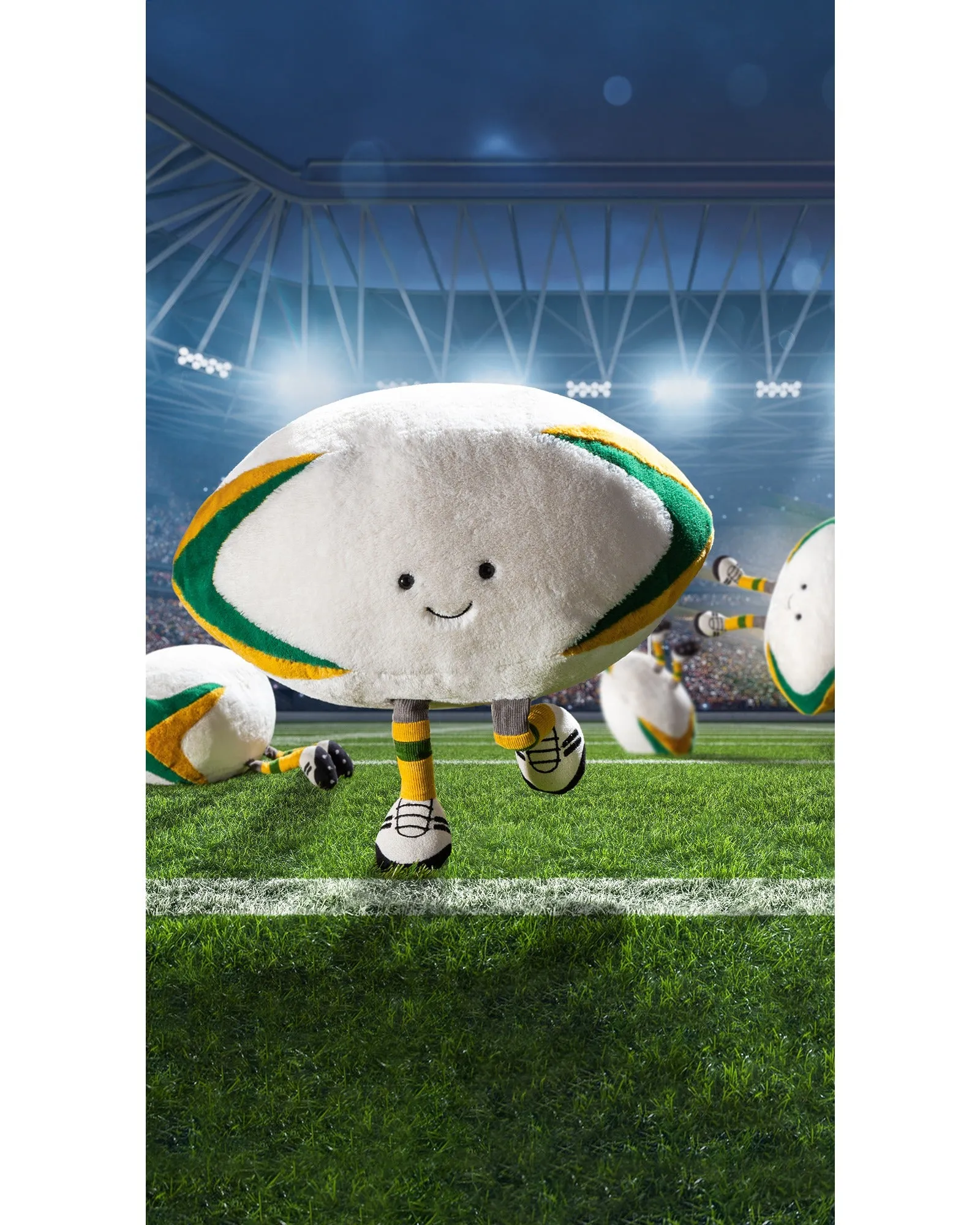 Jellycat Amuseables Sports Australian Rugby Ball