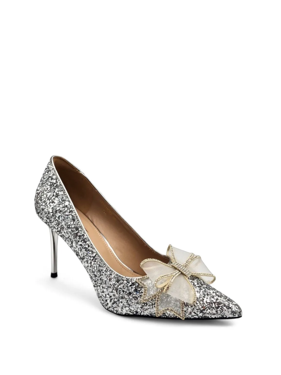 Jessie Crystal Bow Heels