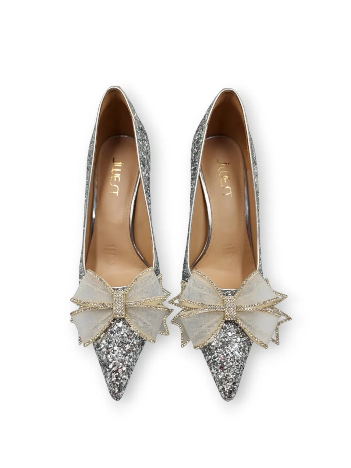 Jessie Crystal Bow Heels