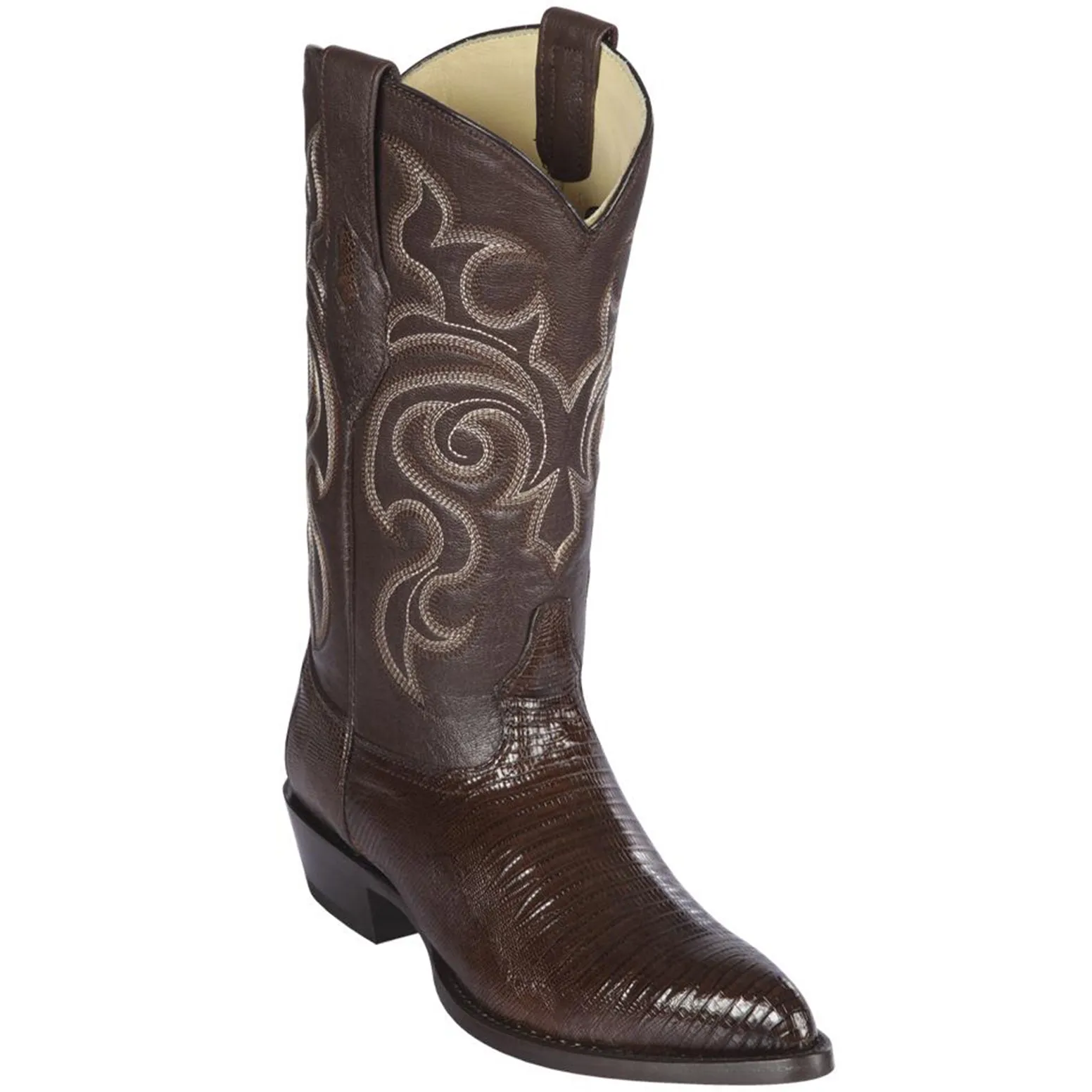 Lizard Teju Brown Cowboy Boots J-Toe