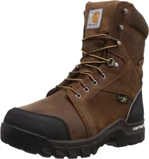 MEN'S CARHARTT RUGGED FLEX® WATERPROOF MET GUARD 8" COMPOSITE TOE WORK BOOT : CMF8720