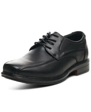 Men's Oxfords Alpine  Swiss, dress shoes with laces Alpine Swiss Leather Lined Baseball Loafers, Black