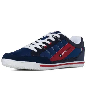 Men's Retro Fashion Tennis Sneakers Casual Sports Shoes Alpine Swiss blue