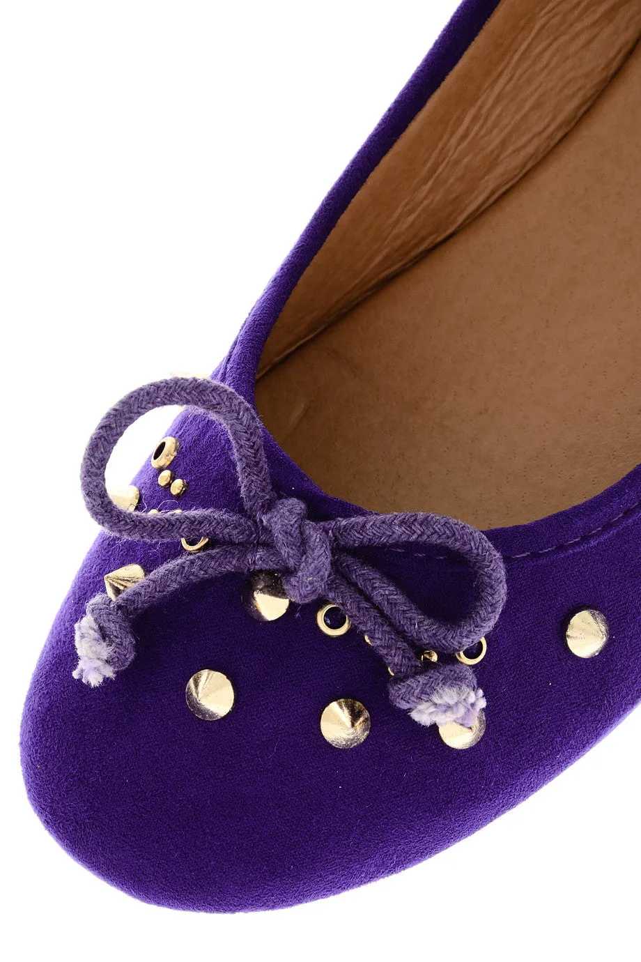 NADINE Indigo Suede Ballerinas