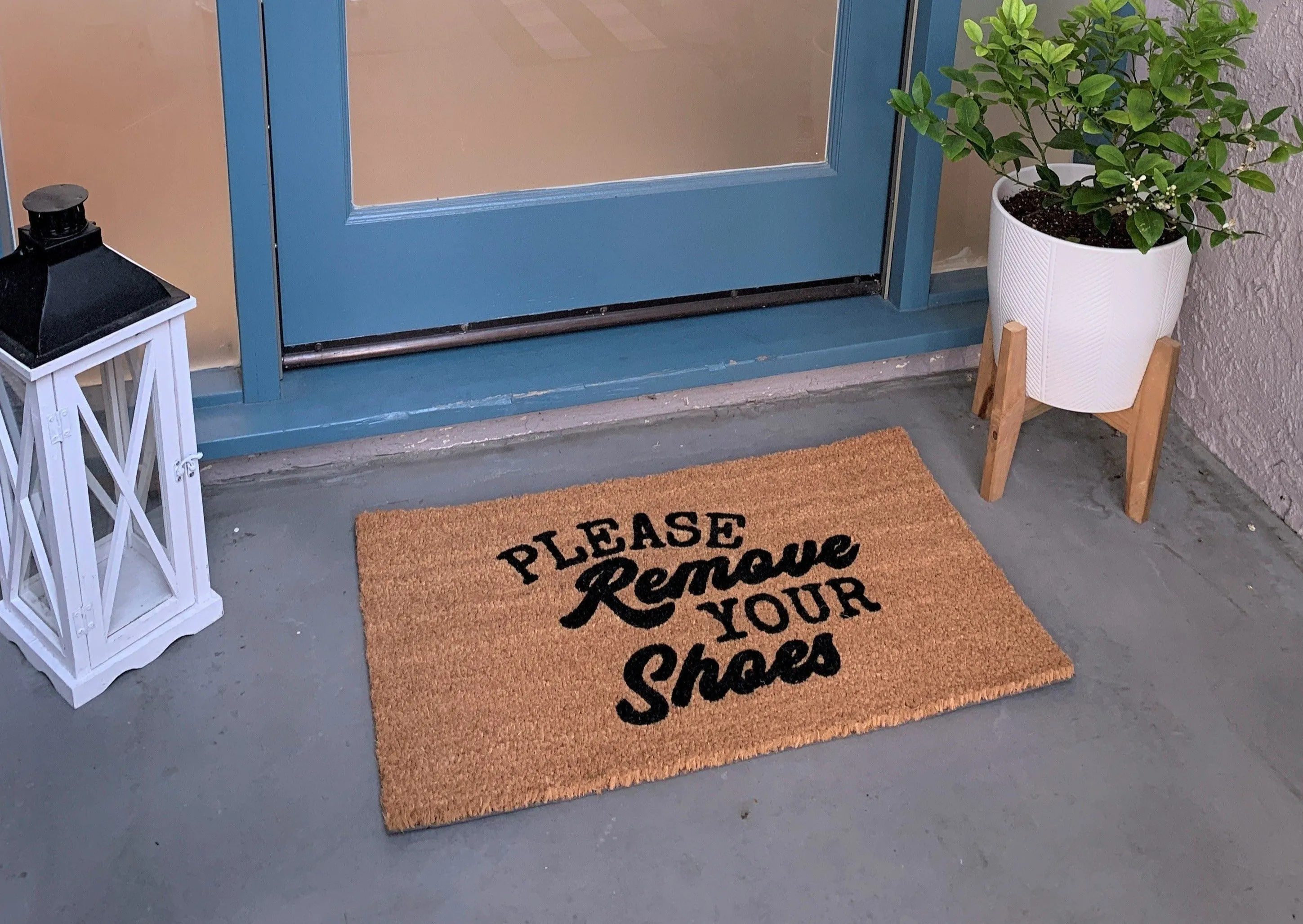 Please Remove Your Shoes Funny Doormat