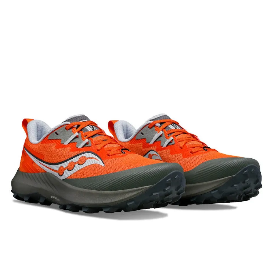 Saucony Peregrine 14 Men's Trail Shoes SS24 Pepper / Bough