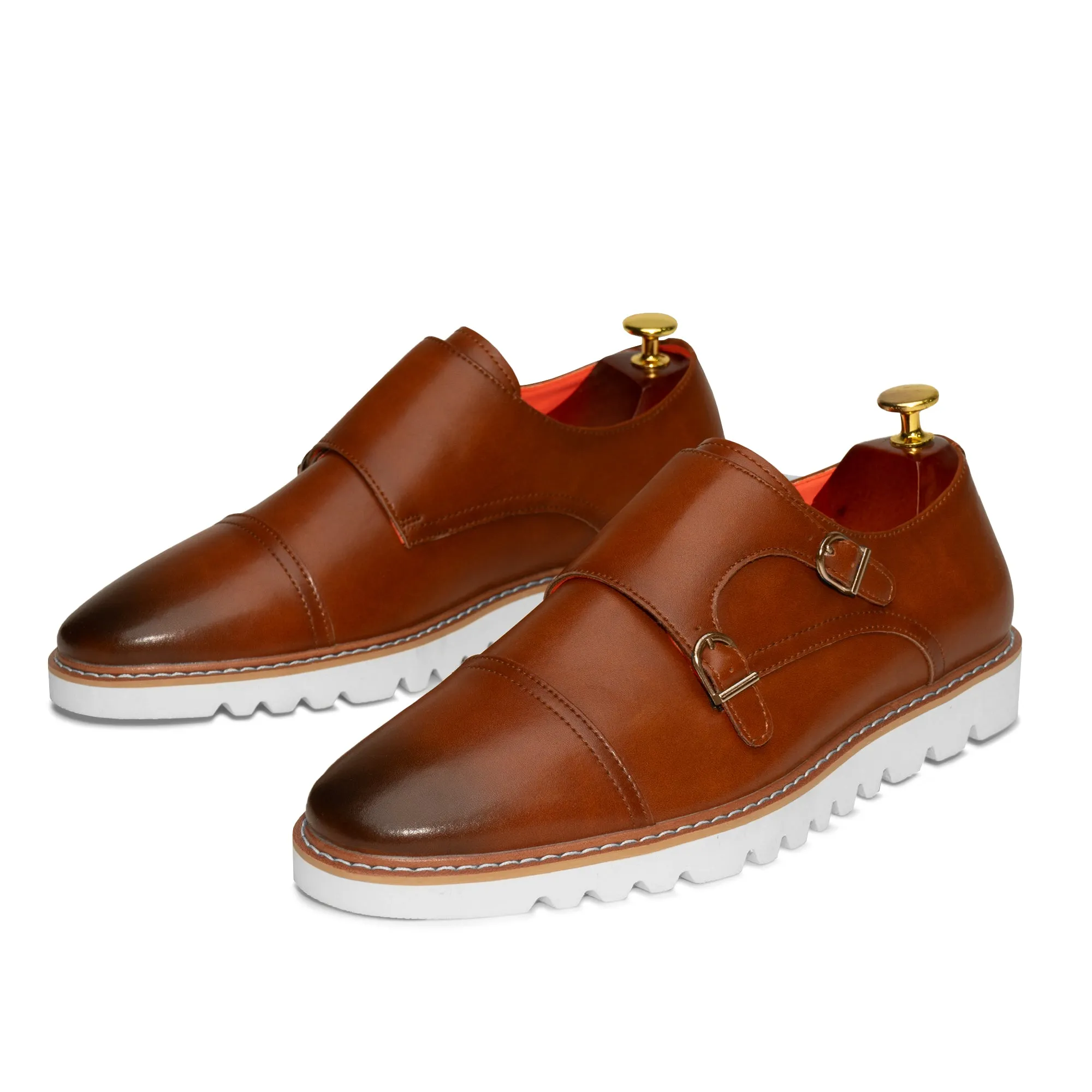 The Freshman L TAYNO Leather Monk Strap Oxford Sneaker