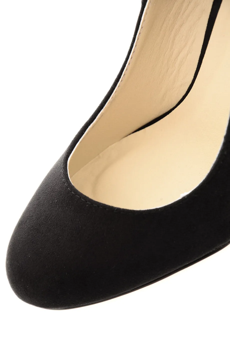 TILDA Black Suede Wedges