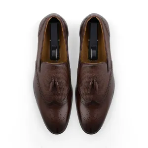 Unique Tassel Brogue Loafers-Brown