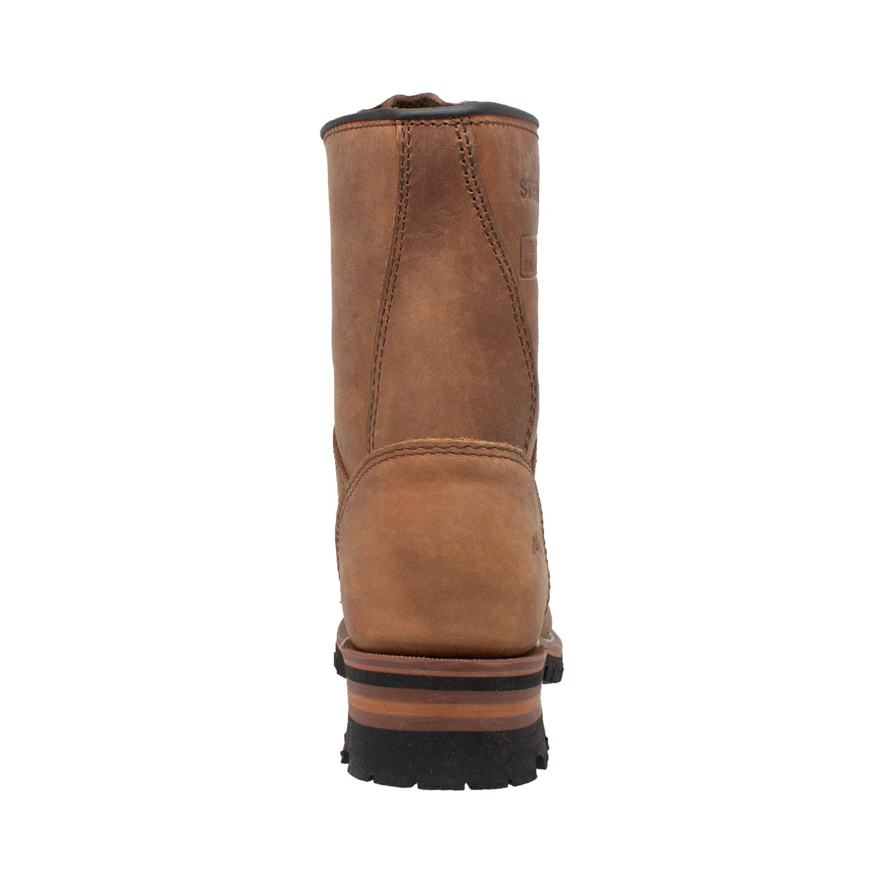 Women's 9" Brown Steel Toe Logger - 2426